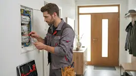 Réparation d'un tableau électrique par un électricien à Carquefou