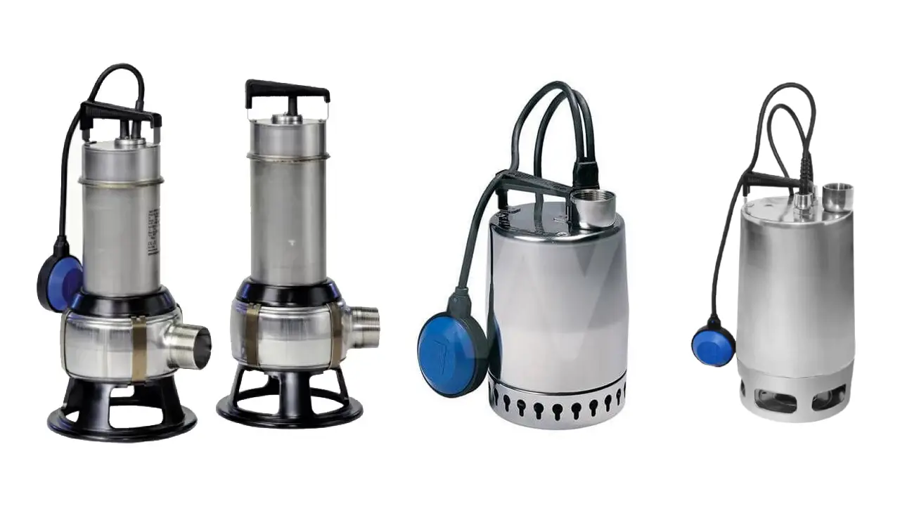 Pompe de relevage submersible Grundfos pour eaux usées